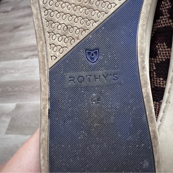 Rothy’s Chelsea Wildcat Leopard Cheetah Sneakers 9.5 Animal Print Shoes - Picture 11 of 13